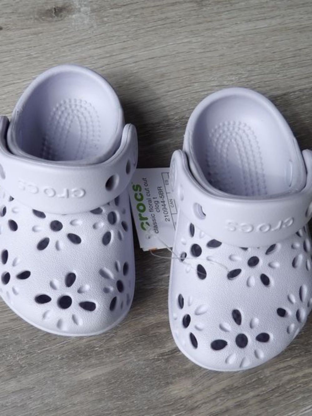 kids purple crocs